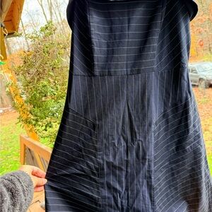 Banana Republic Navy  Dress with Pinstripes